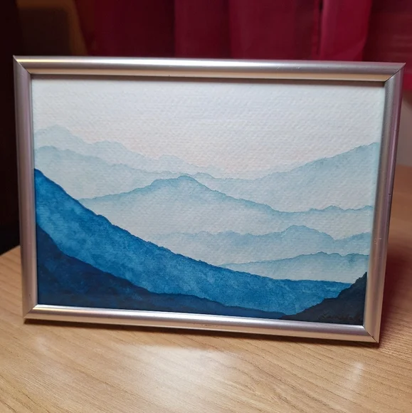 "Arctic Frost" Hand-painted watercolor painting - Picture 2 of 12